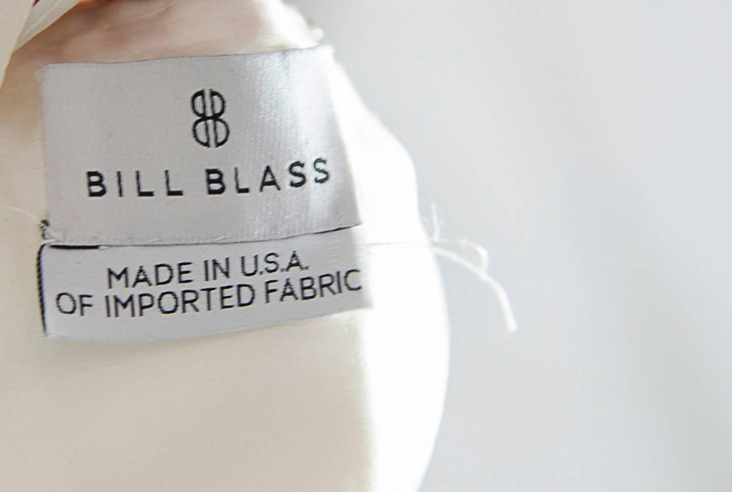 Beige Bill Blass Shantung silk corset summer dress For Sale