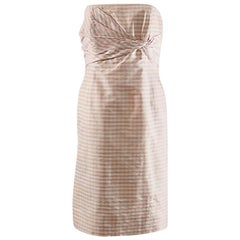 Bill Blass Shantung silk corset summer dress