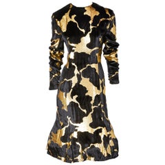 Bill Blass Silk Velvet Cocktail Dress