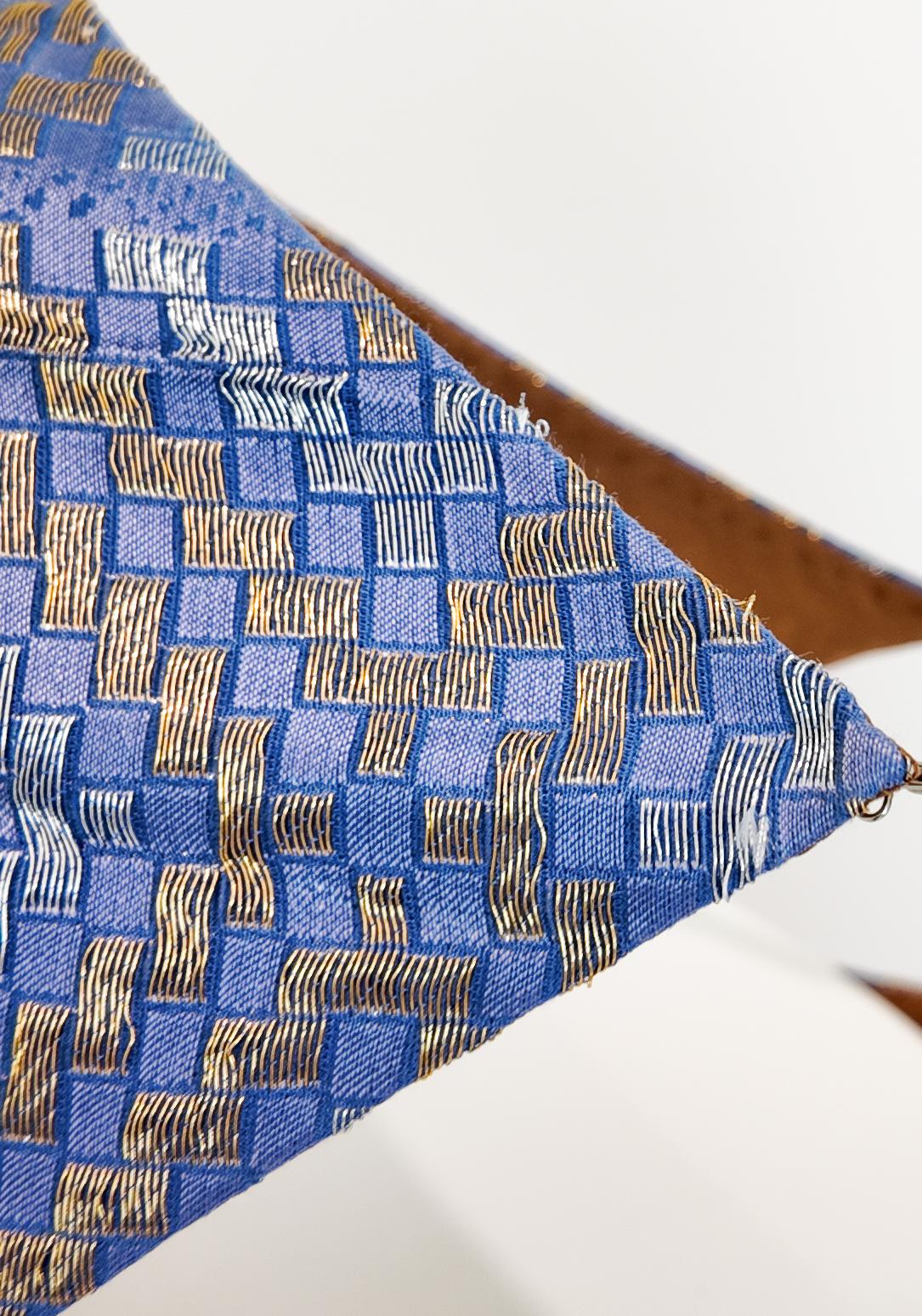 Bill Blass Vestido de Cóctel Recortado Metalizado Bígaro Primavera 2007 en venta 5