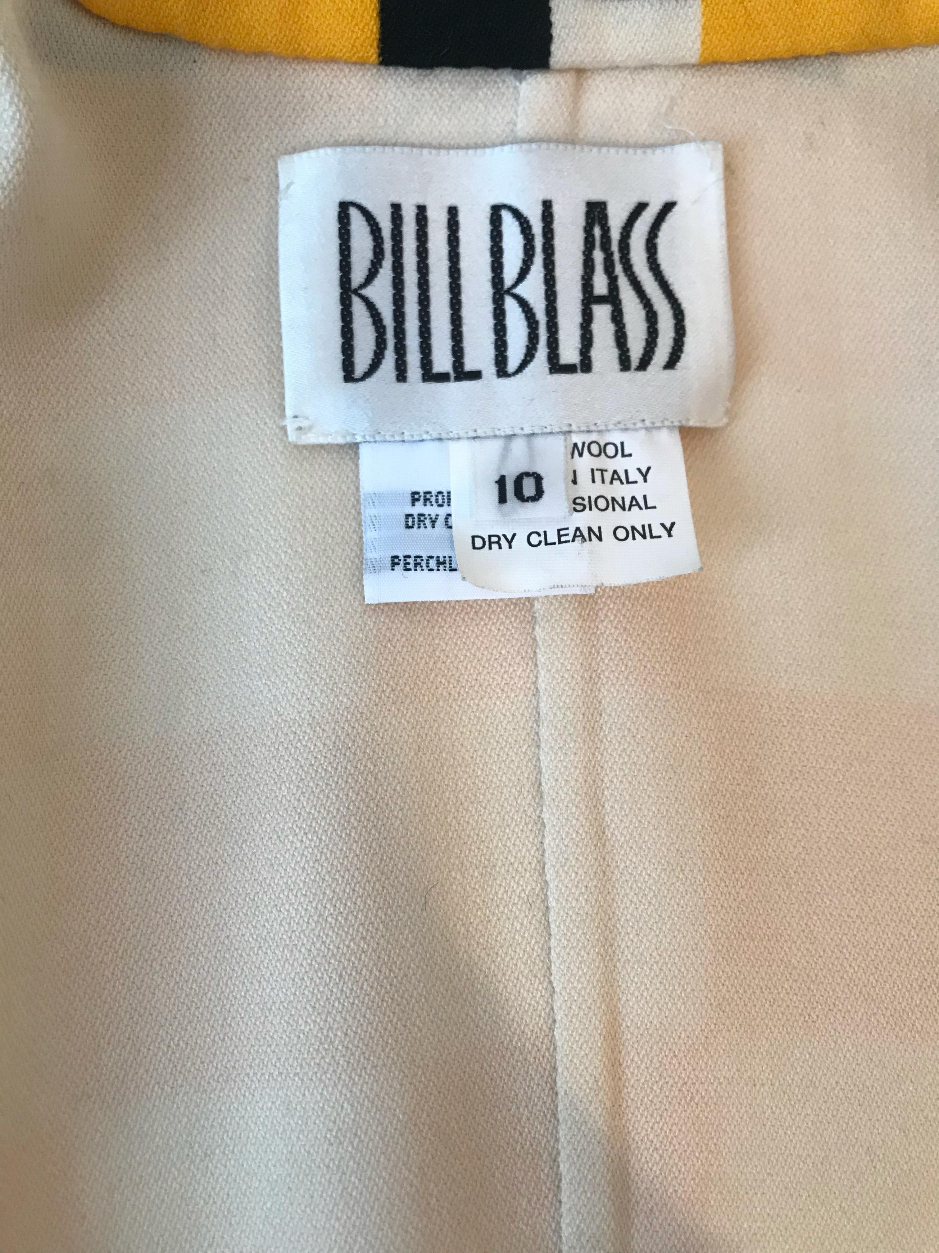 Bill Blass Taxi Checkered Print Blazer For Sale 3