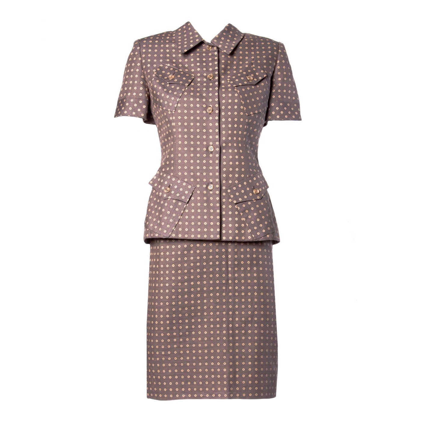 Ensemble vintage en laine Bill Blass (veste et jupe) – invendu, en stock d'origine
