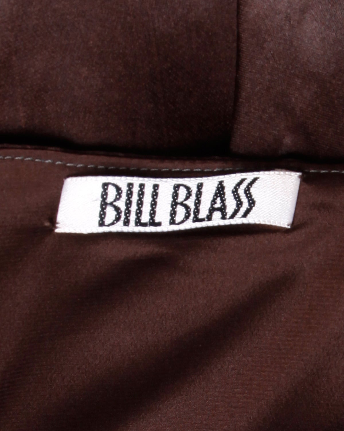 Bill Blass Vintage Brown Chocolate Brown Tiered Silk Party Dress (Robe de soirée en soie à volants) Pour femmes en vente