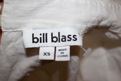 Bill Blass White Cotton Frill Shirt