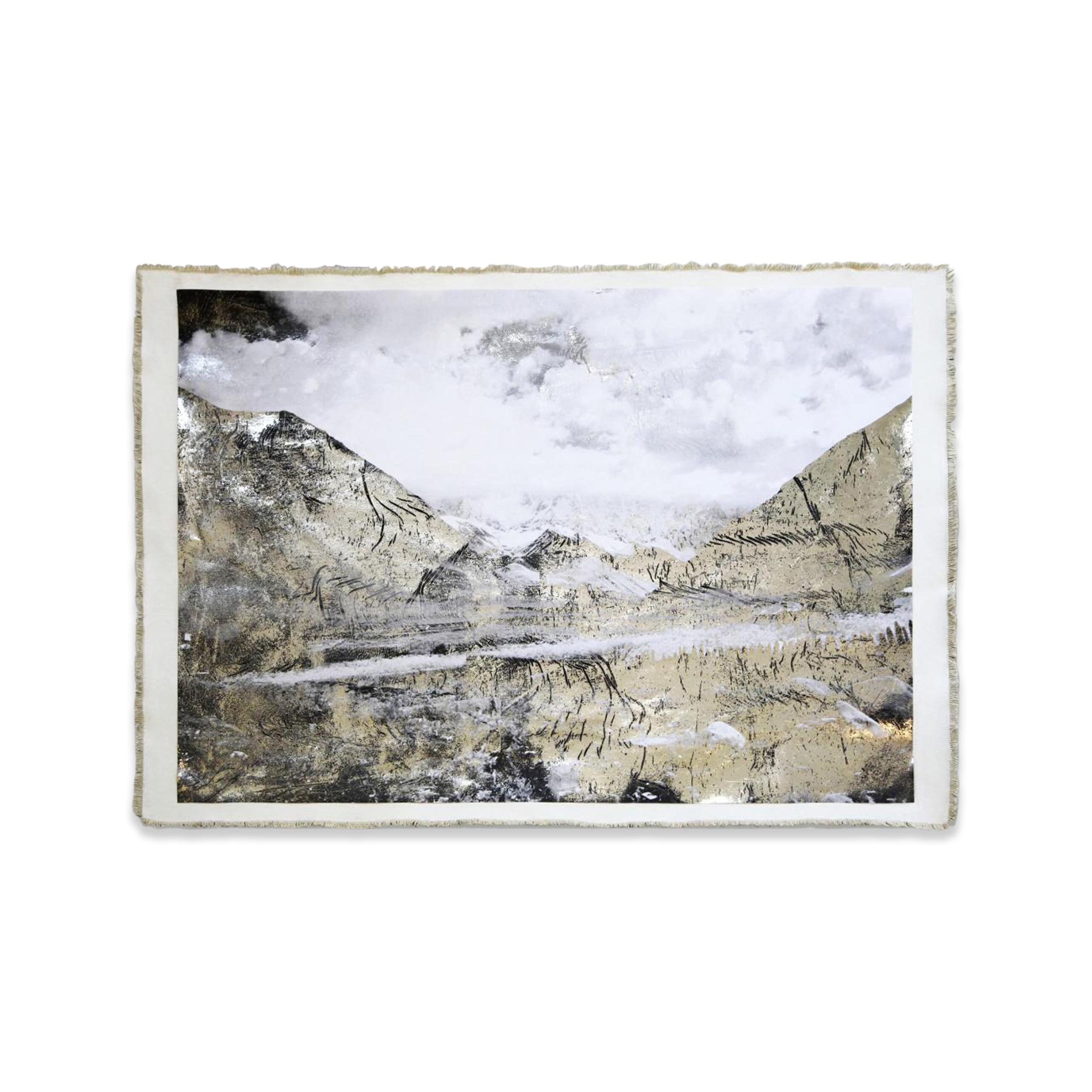 Bill Claps Landscape Painting - Ushguli With Shakra Mountain