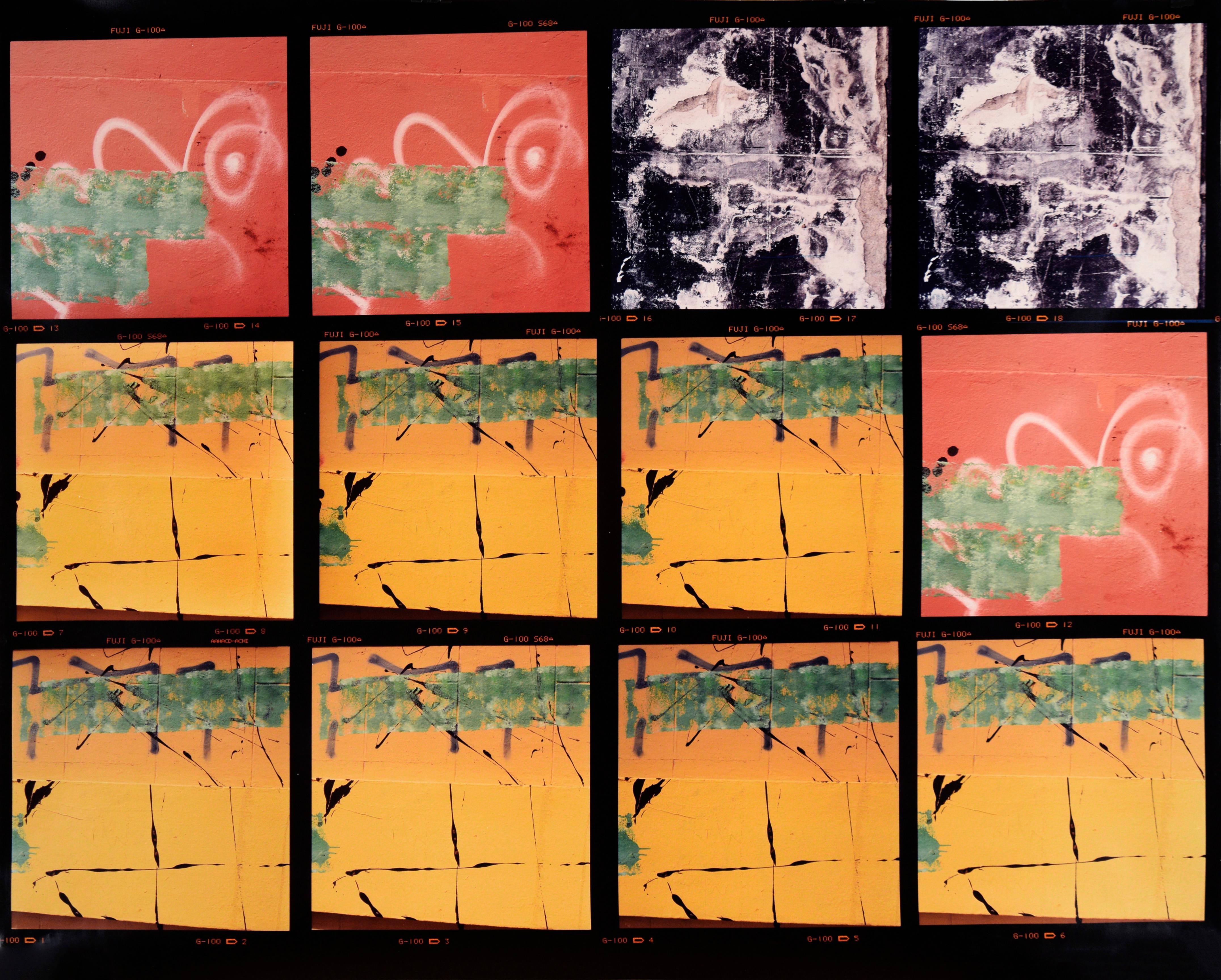 Bill Clark Abstract Photograph – 12 Fotos (Magenta und Gelb) - Großformatige Texturfotografien