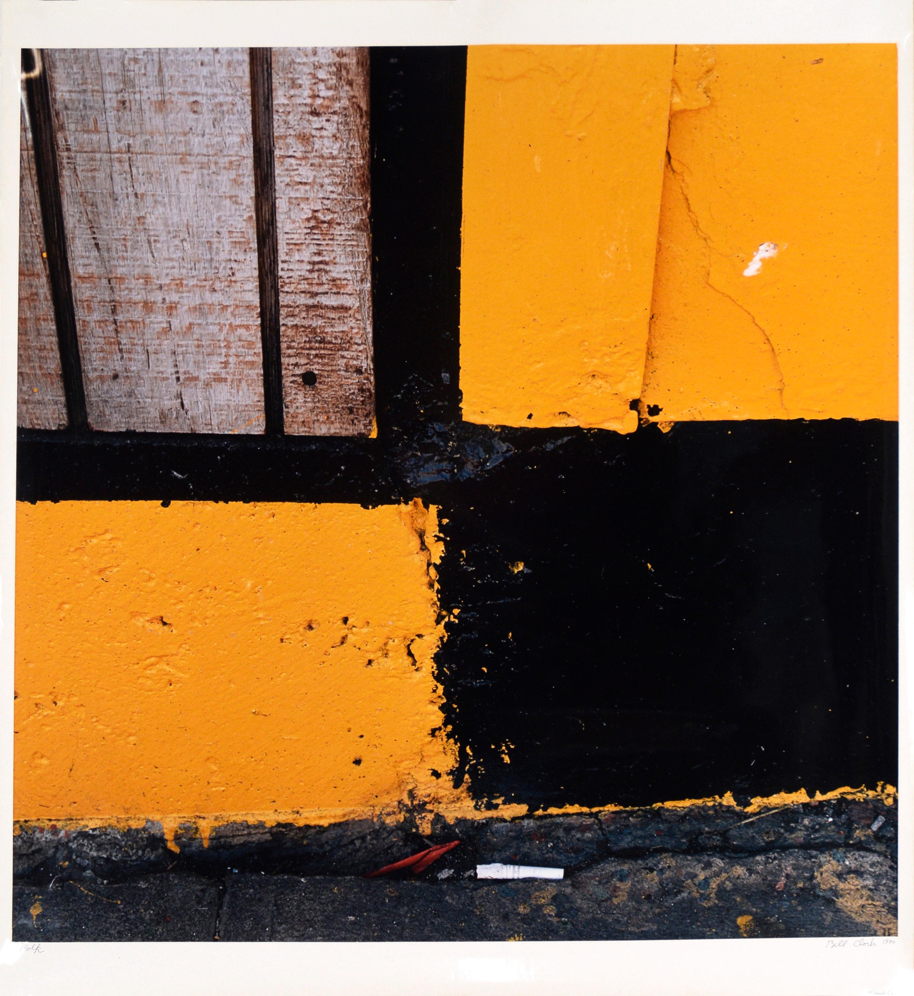 Bill Clark Abstract Photograph – Großformatige abstrakte Texturfotografie „Polk Street“ San Francisco, San Francisco