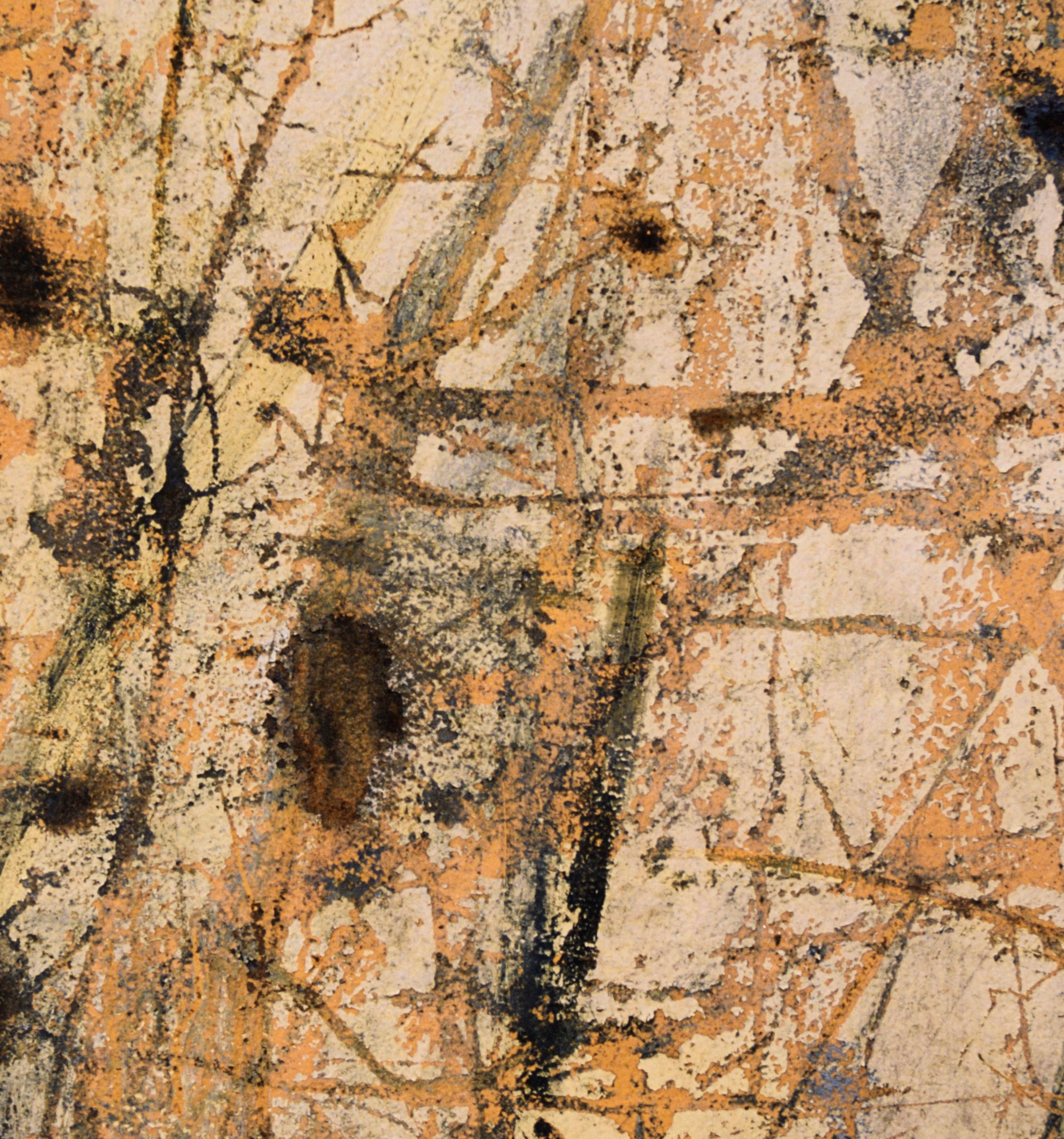 White Paint Splatters - Large Scale Textural Photograph

Detailed macro photo by Bill Clark (American, 20th Century). Clark has taken a photograph of heavily painted concrete that has been scratched, creating a variety of patterns and textures. The