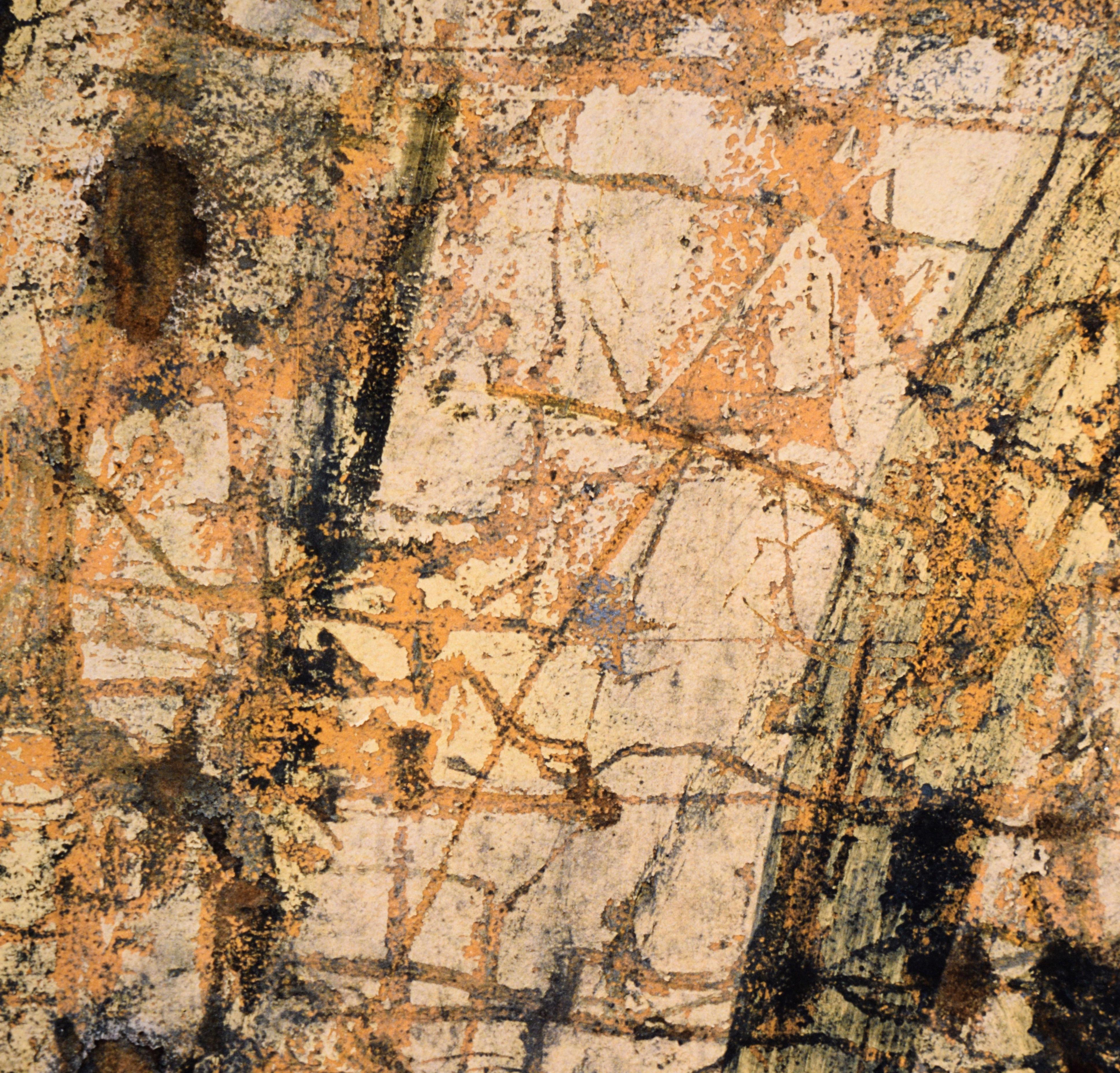 Scratched Paint - Large Scale Textural Photograph For Sale 2
