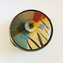 Bill Creitz Studio Pottery Large Lidded Serving Bowl