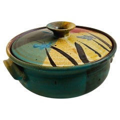 Bill Creitz Studio Pottery Large Lidded Serving Bowl