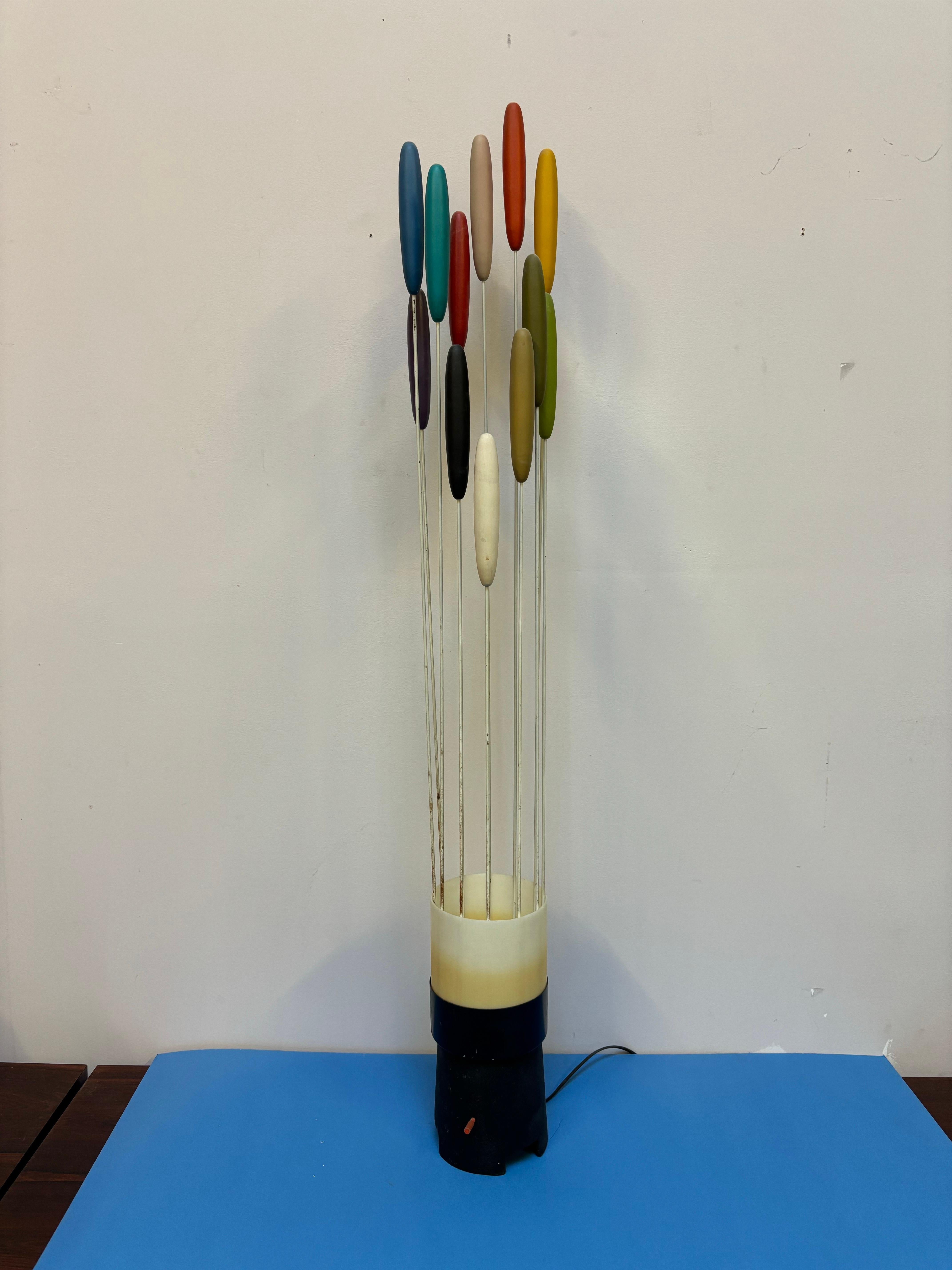 Mid-Century Modern Bill Curry Cattail Lamp for Design Line For Sale