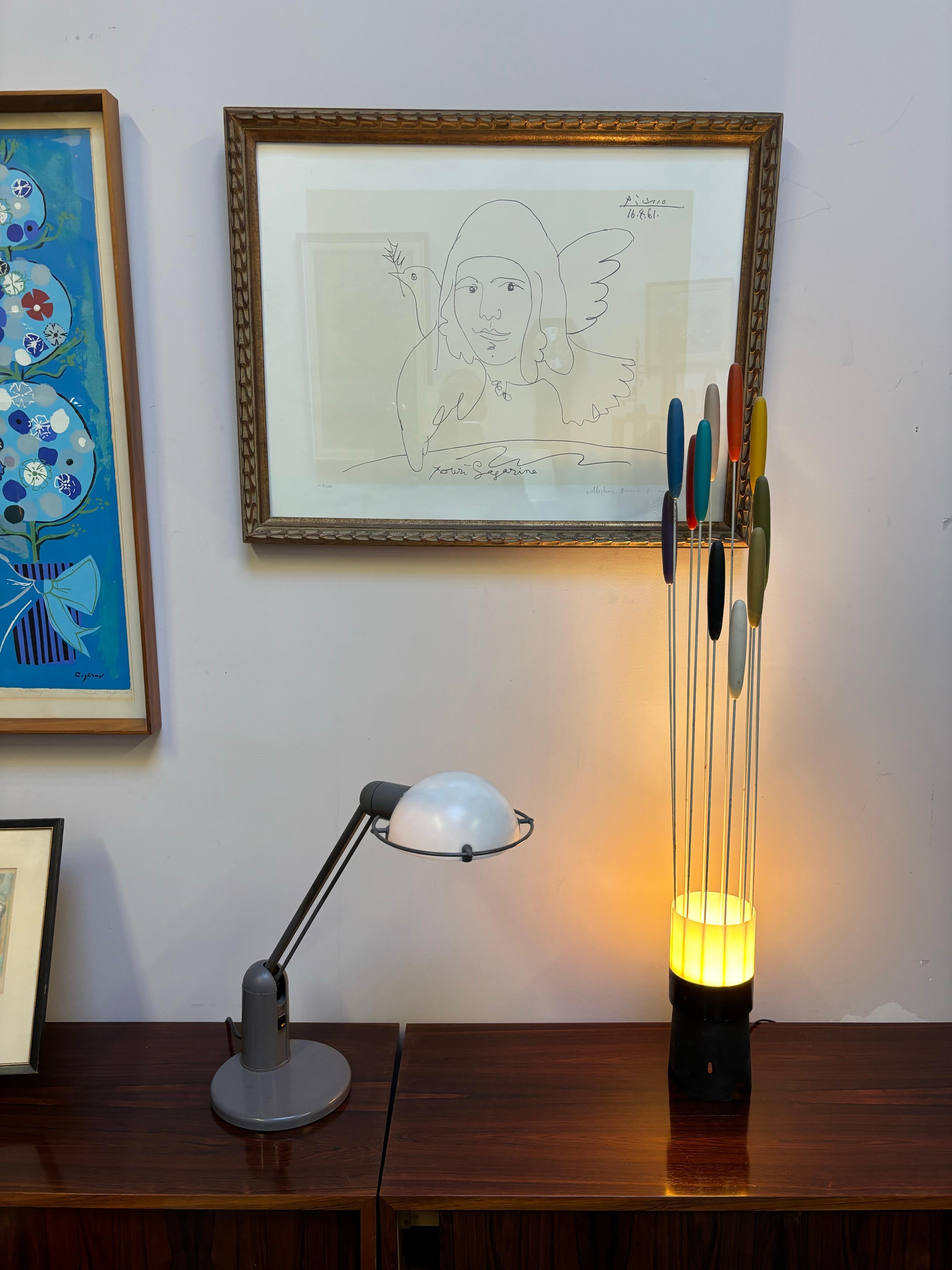 Mid-20th Century Bill Curry Cattail Lamp for Design Line For Sale