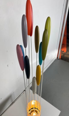 Bill Curry 'Cattails' Lamp.. Iconic Modernist Design, , amazing colors