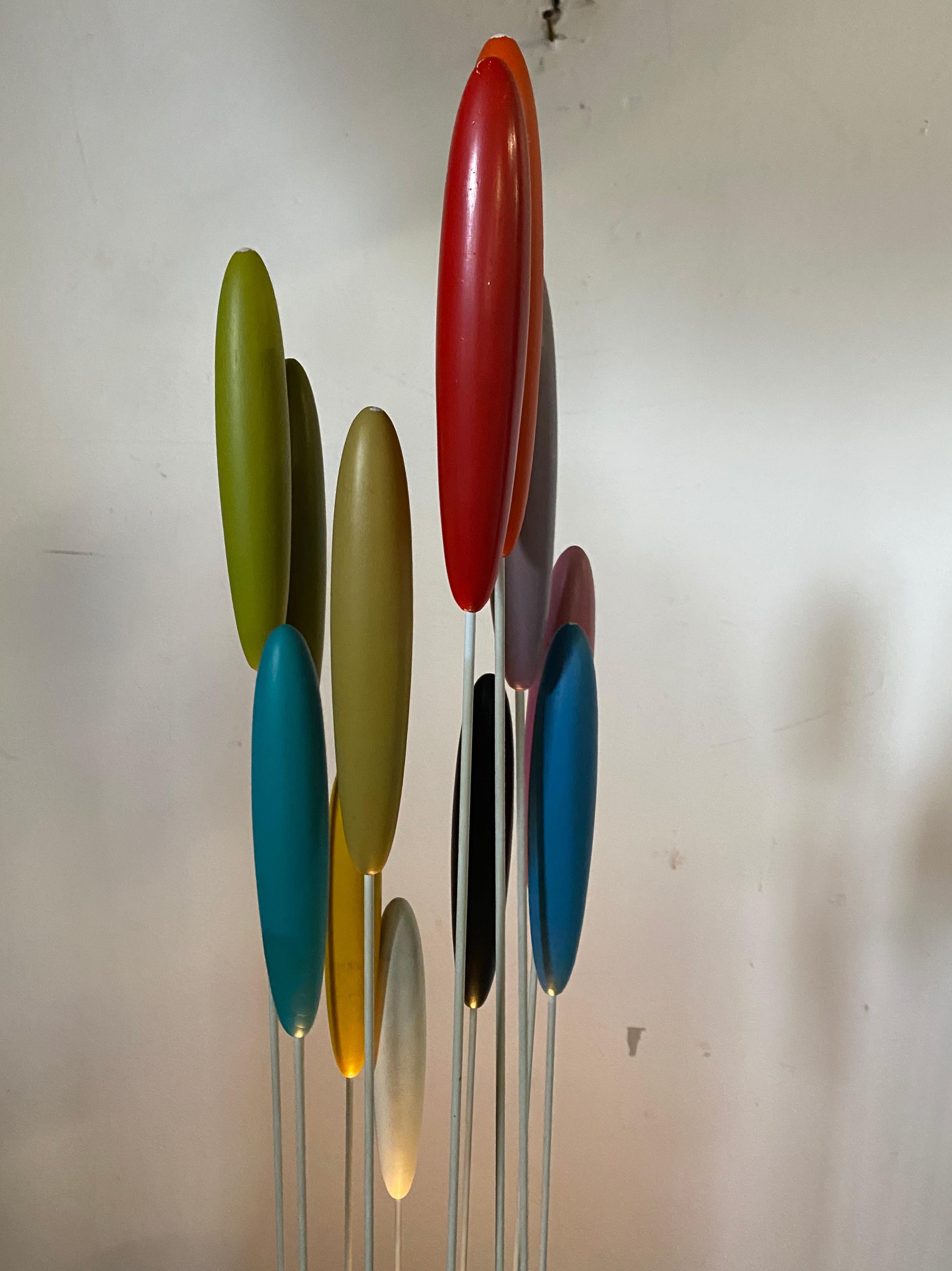 American Bill Curry 'Cattails' Lamp.. Iconic Modernist Design, , amazing colors