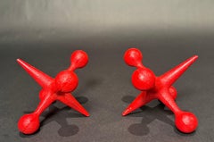 Bill Curry Design Line Vintage Mid-Century Modern Jacks Bookends