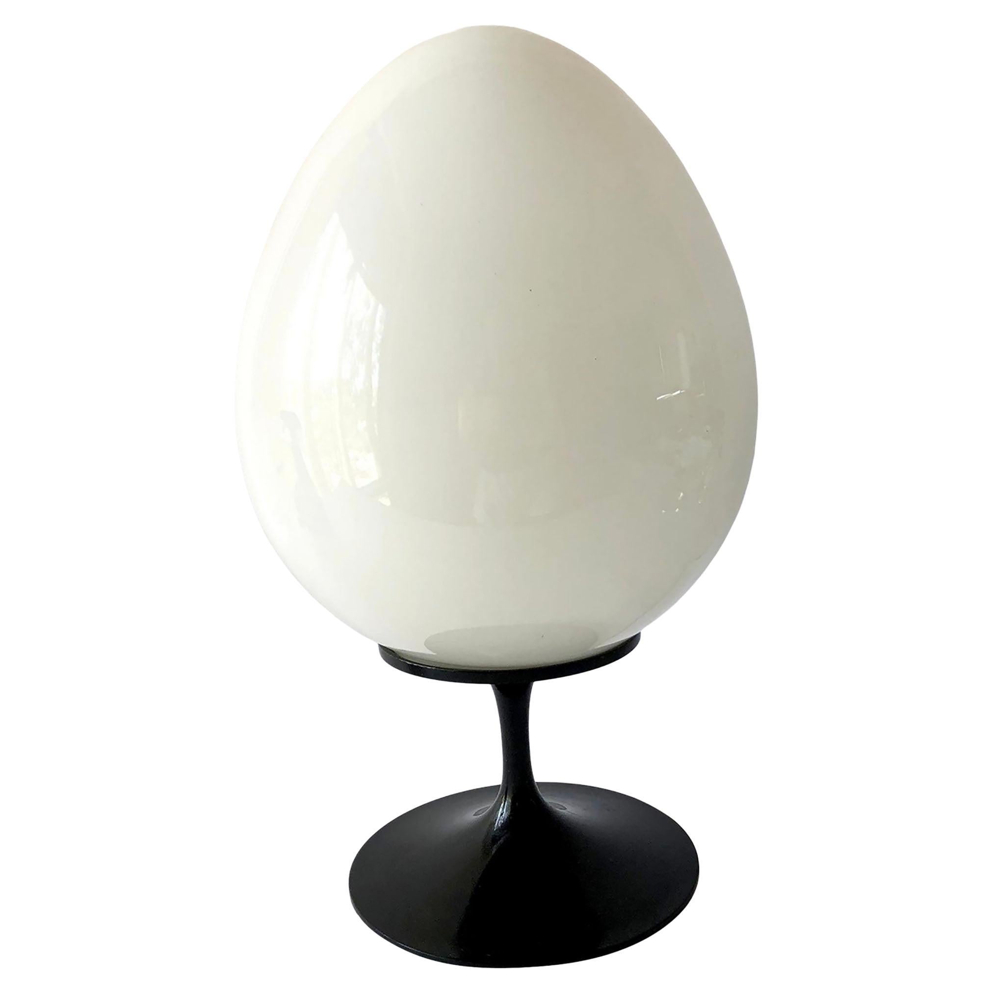 Bill Curry for Design Line Stemlite Table Lamp with Glass Egg Shade