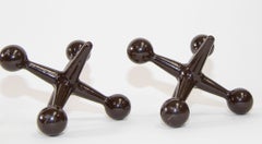 Bill Curry Jacks Sculptures Bookends Paperweights for Design Line 1967