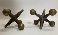 Bill Curry Jacks Sculptures Bookends Paperweights for Design Line Vintage C.1967