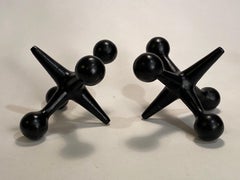 Bill Curry Oversized Pop Art Jacks Bookends