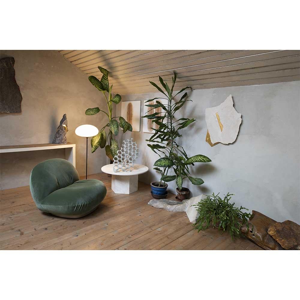 Americano Lampada da terra Bill Curry Stemlite Nero Rosso per Gubi in vendita