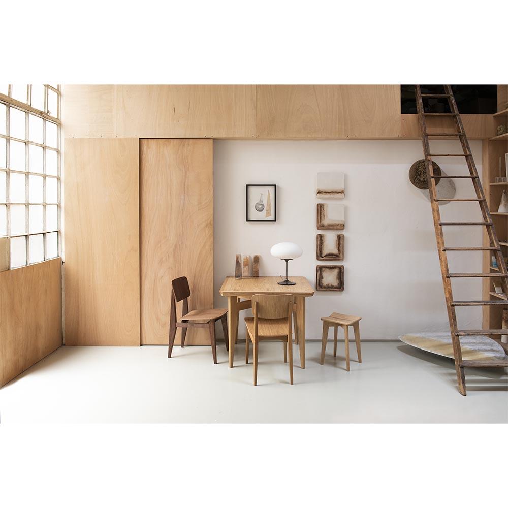 Dépoli Lampe à poser en stemlite Bill Curry Noir Rouge pour Gubi en vente