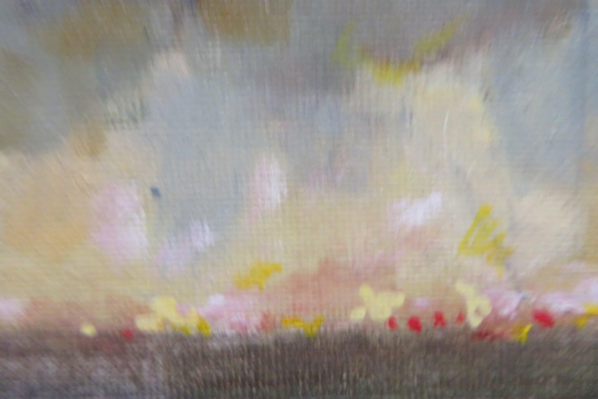 BILL DEAN ROI 1932 English IMPRESSIONIST landscape oil painting STUBBLE BURNING For Sale 3