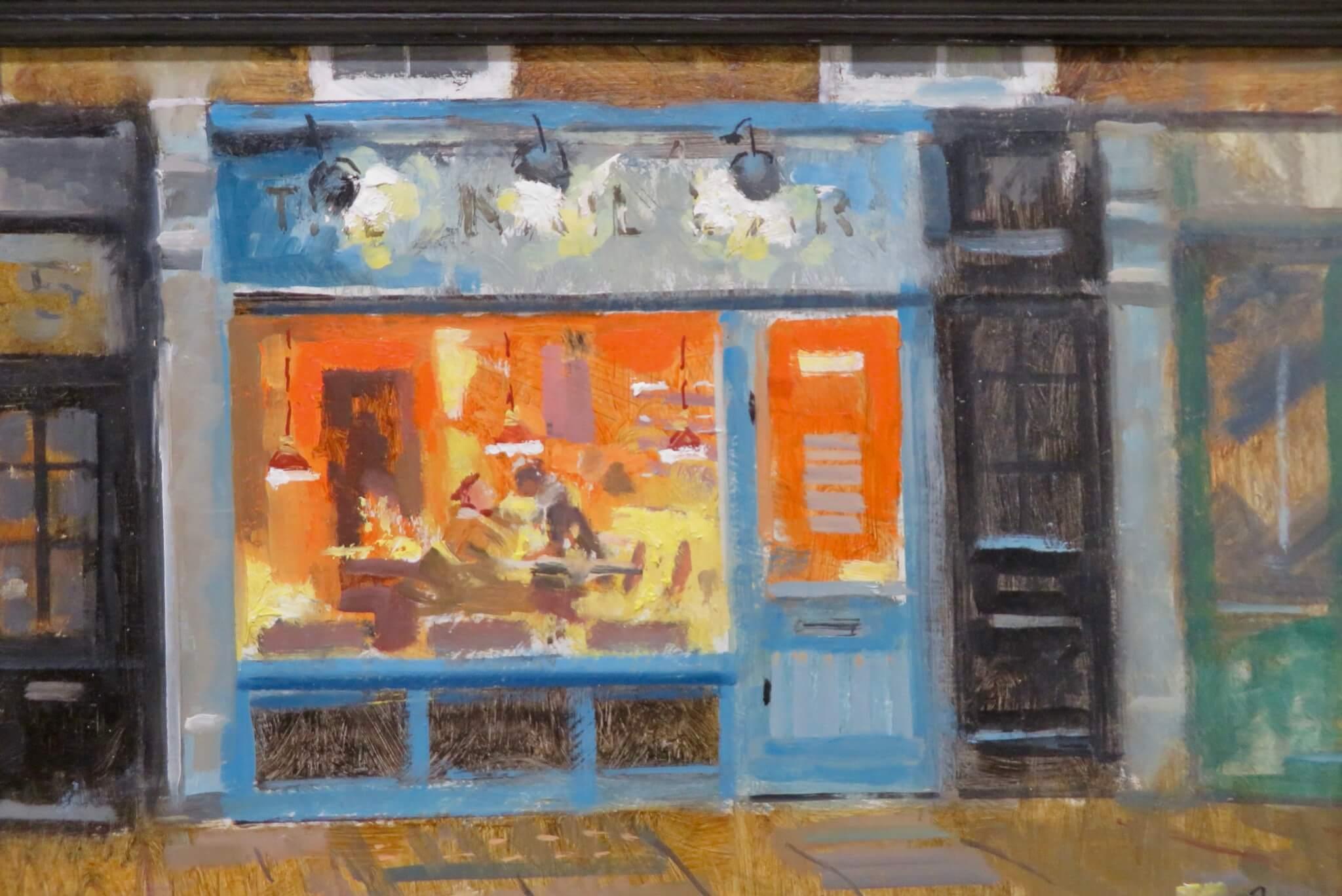 Bill Dean ROI - Impressionist London Street Scene 20thC OIL PAINTING signed For Sale 2