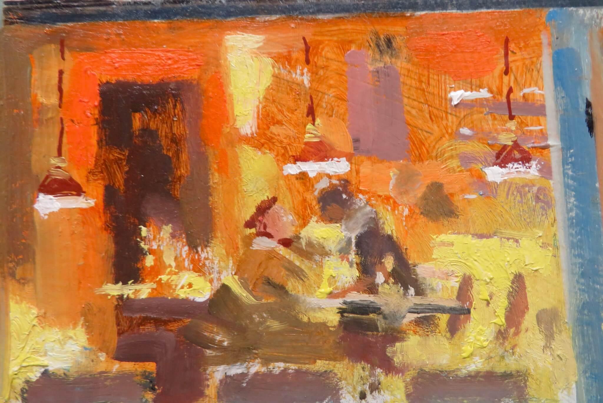 Bill Dean ROI - Impressionist London Street Scene 20thC OIL PAINTING signed For Sale 5