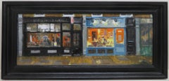 Bill Deans ROI - Impressionista londinese - Scena di strada del XX secolo - Pittura ad olio firmata