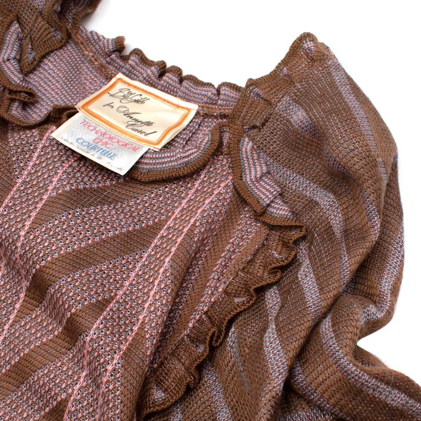 Bill Gibb for Annette Carol Patterned Knitted Dress - Size US8 1
