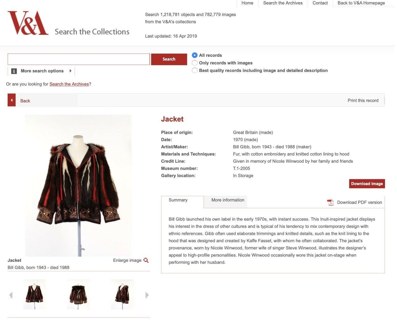 bill gibb coat