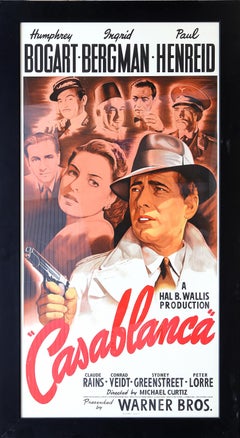 Casablanca, Vintage Three Sheets Lithograph Movie Poster by Bill Gold