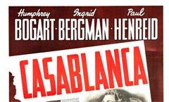 Original 1942 "CASABLANCA" vintage Academy Award winning movie poster