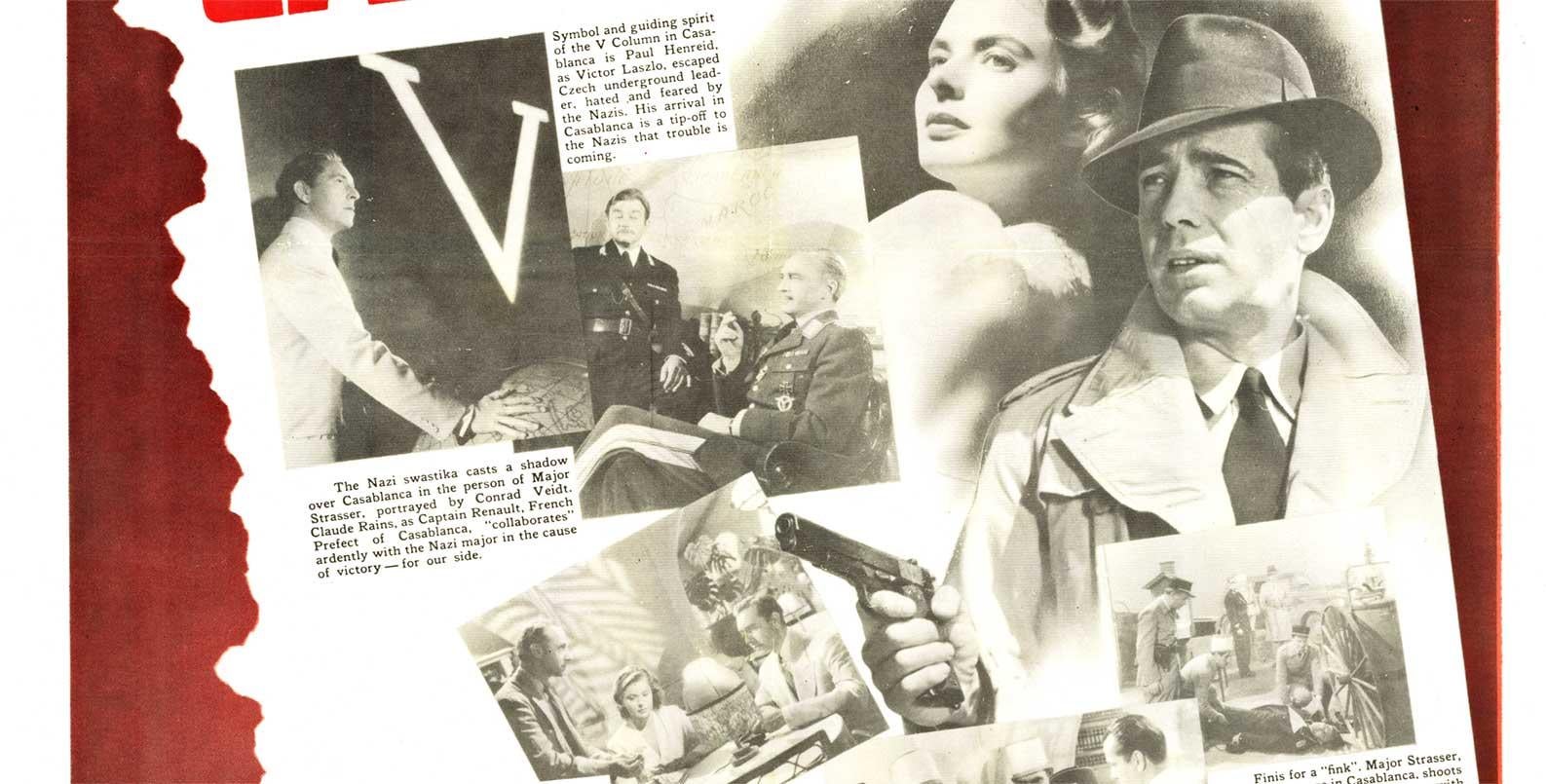 Affiche vintage du film « CASABLANCA » remportée du prix de l'Académie, 1942 - Réalisme américain Print par Bill Gold