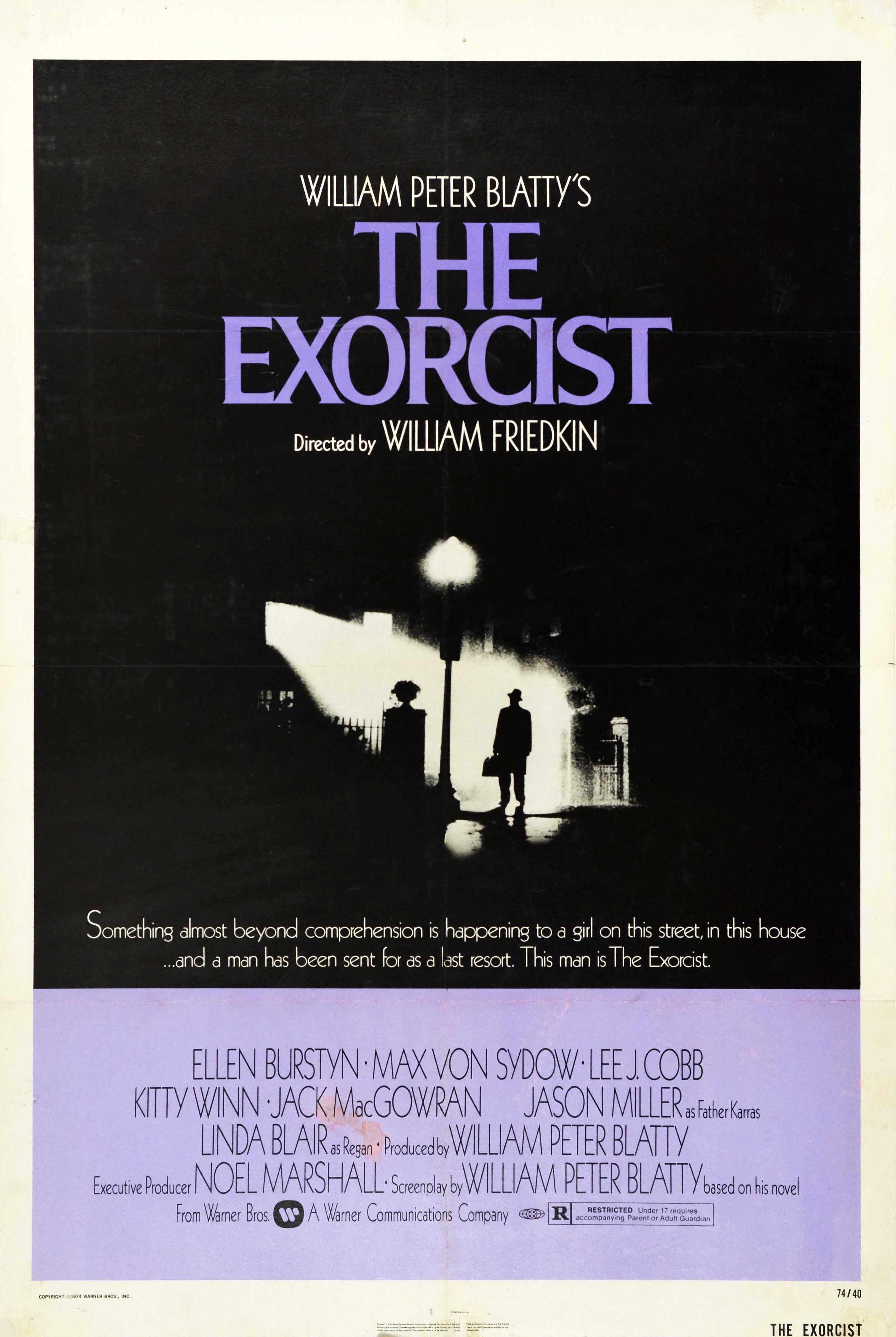 Bill Gold Print - Original Vintage Film Poster The Exorcist X Rated Supernatural Horror Movie Art