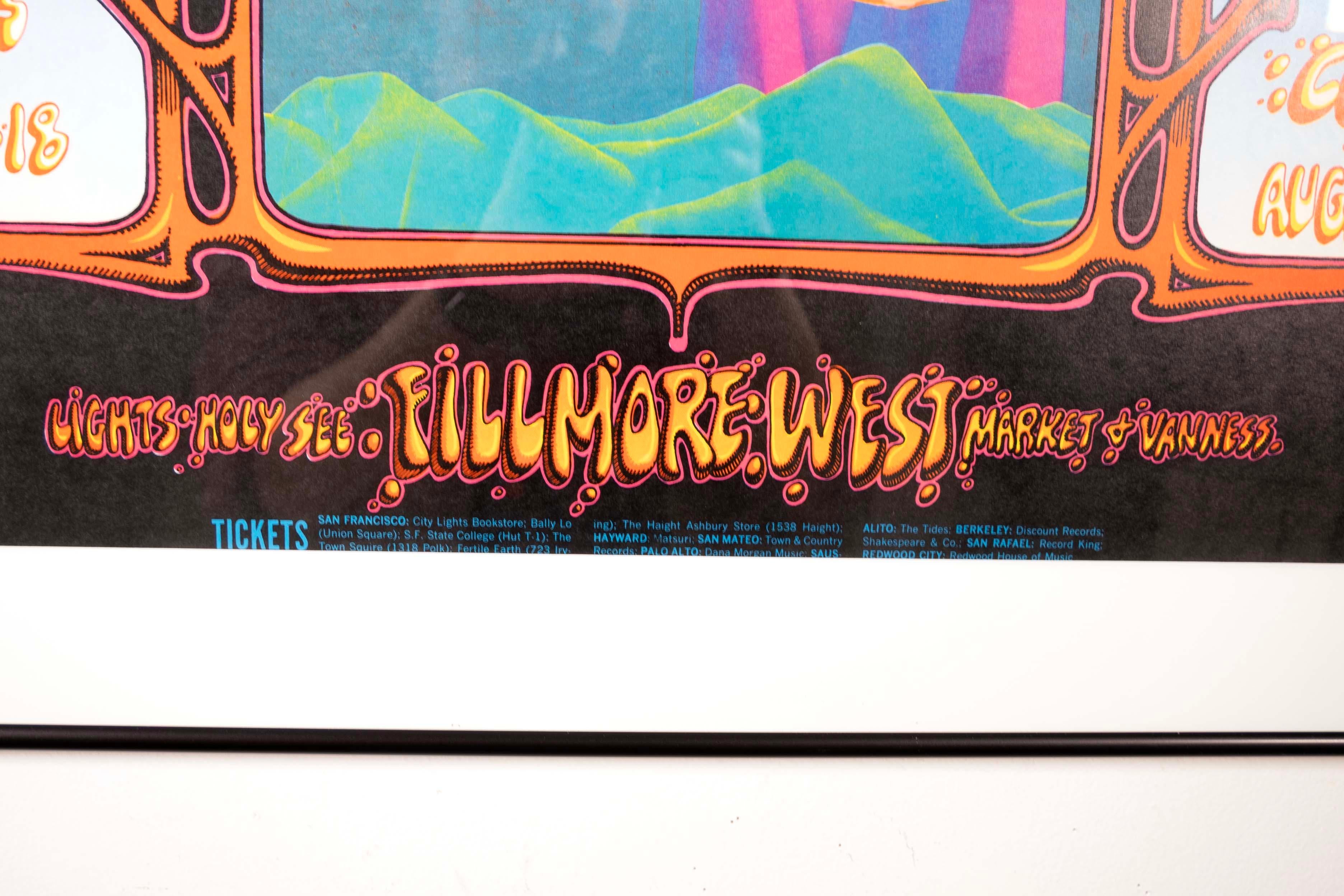 Bill Graham The Who & Grateful Dead 1968 Fillmore 1st Edition Concert Poster 4
