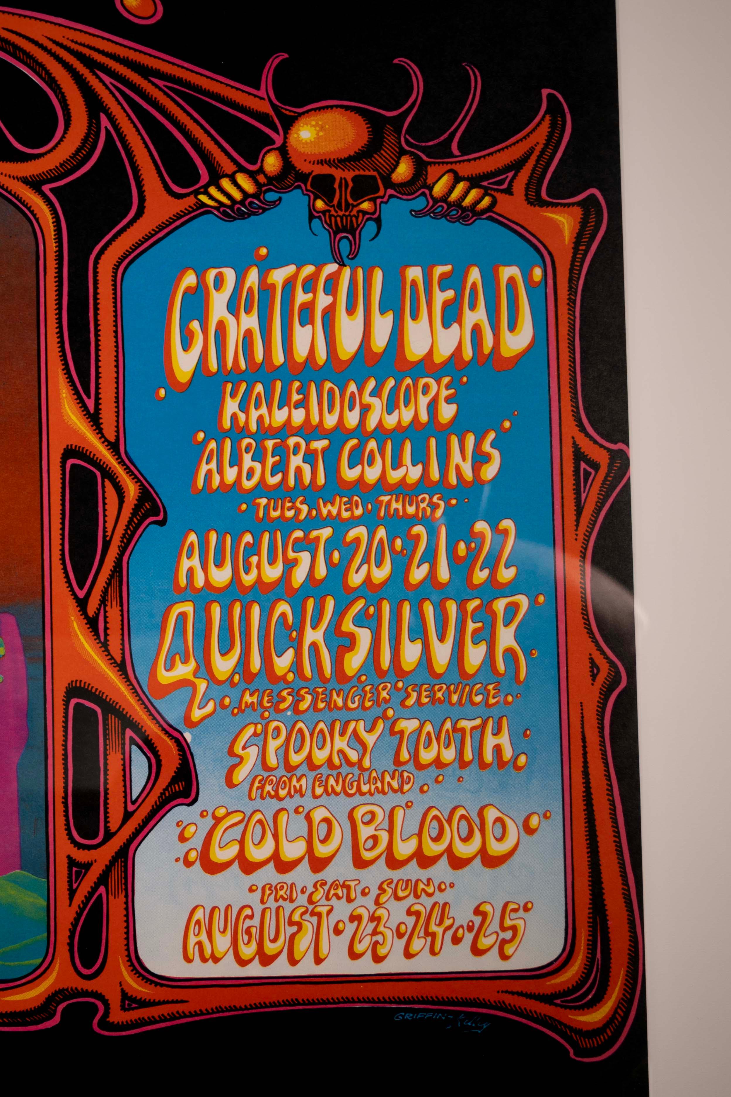 Paper Bill Graham The Who & Grateful Dead 1968 Fillmore 1st Edition Concert Poster