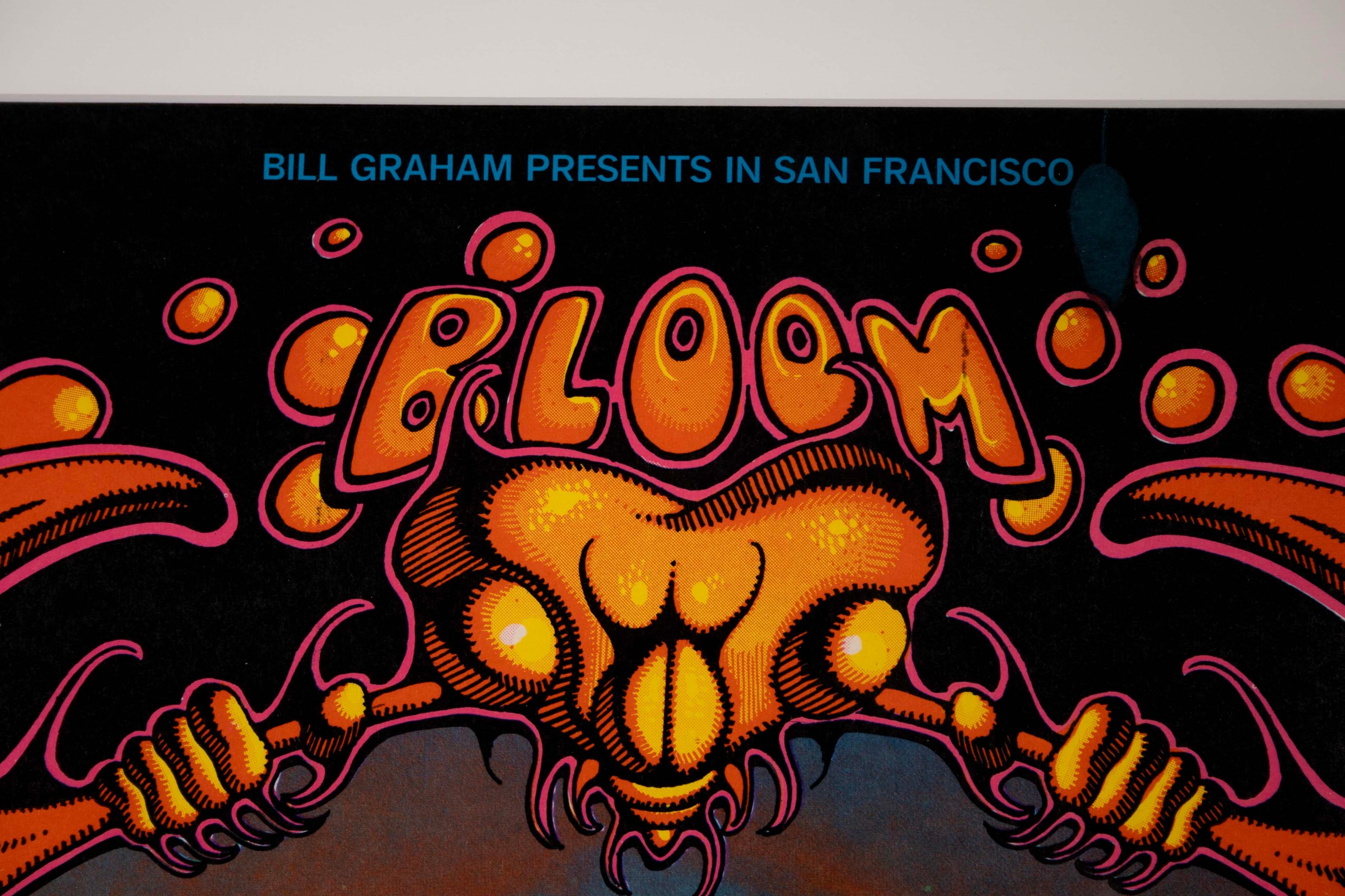Bill Graham The Who & Grateful Dead 1968 Fillmore 1st Edition Concert Poster 1