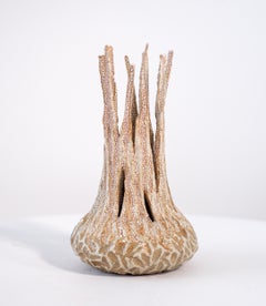 Sprouted Vessel - abstract, glazed, vessel, ceramic sculpture