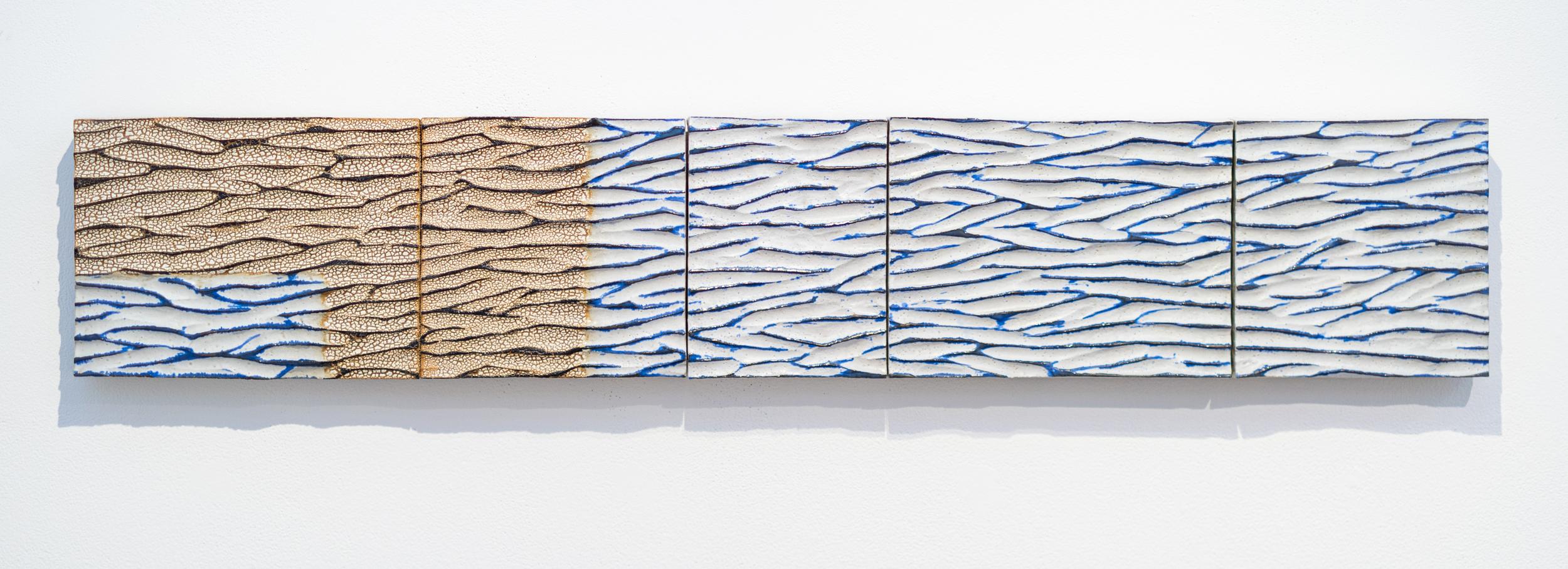 Wall Composition 5.1 - contemporary, abstract, glazed, ceramic wall sculpture