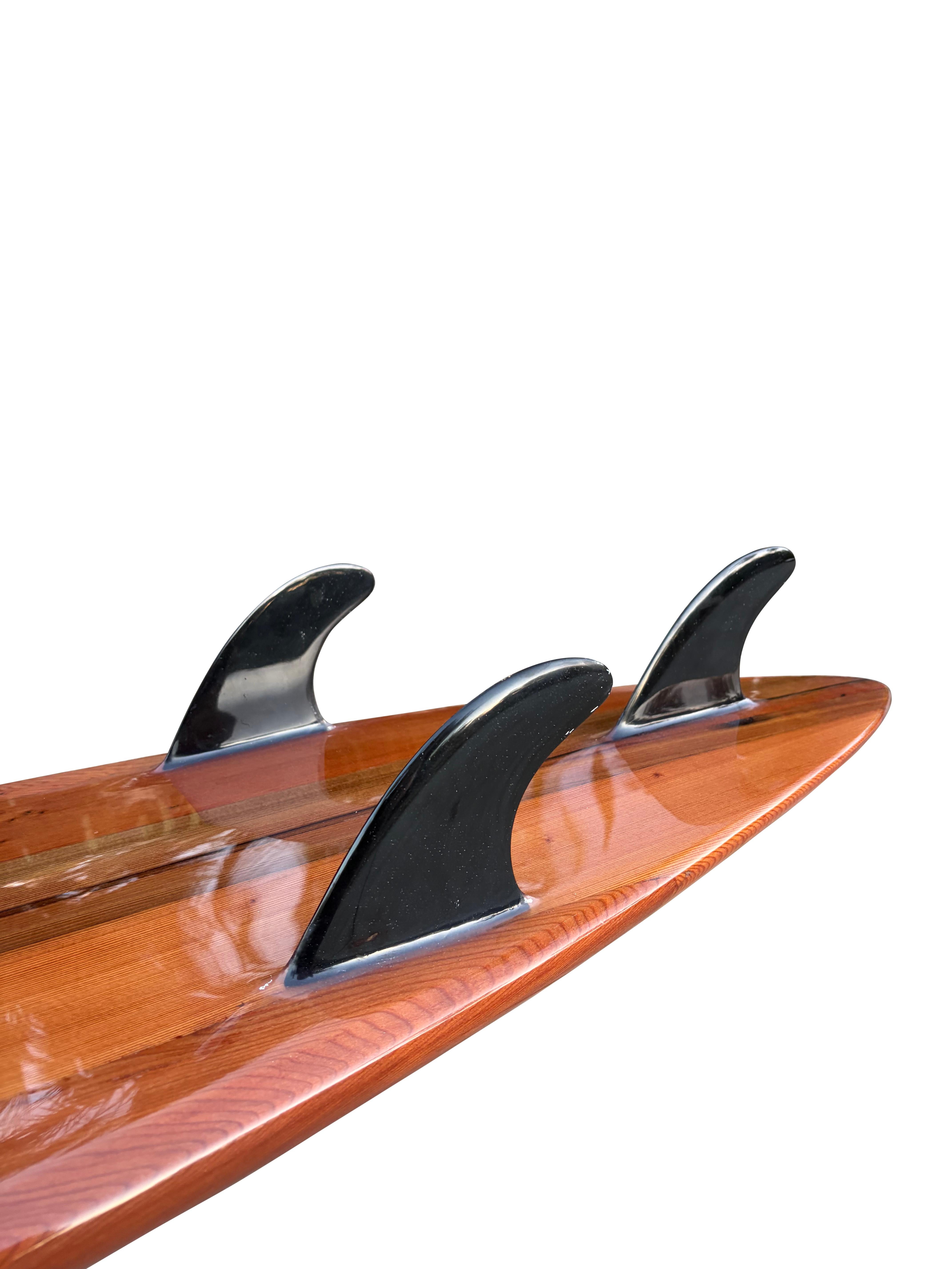 Planche de surf Big Wave Redwood façonnée par Bill Hamilton (2016) en vente 5