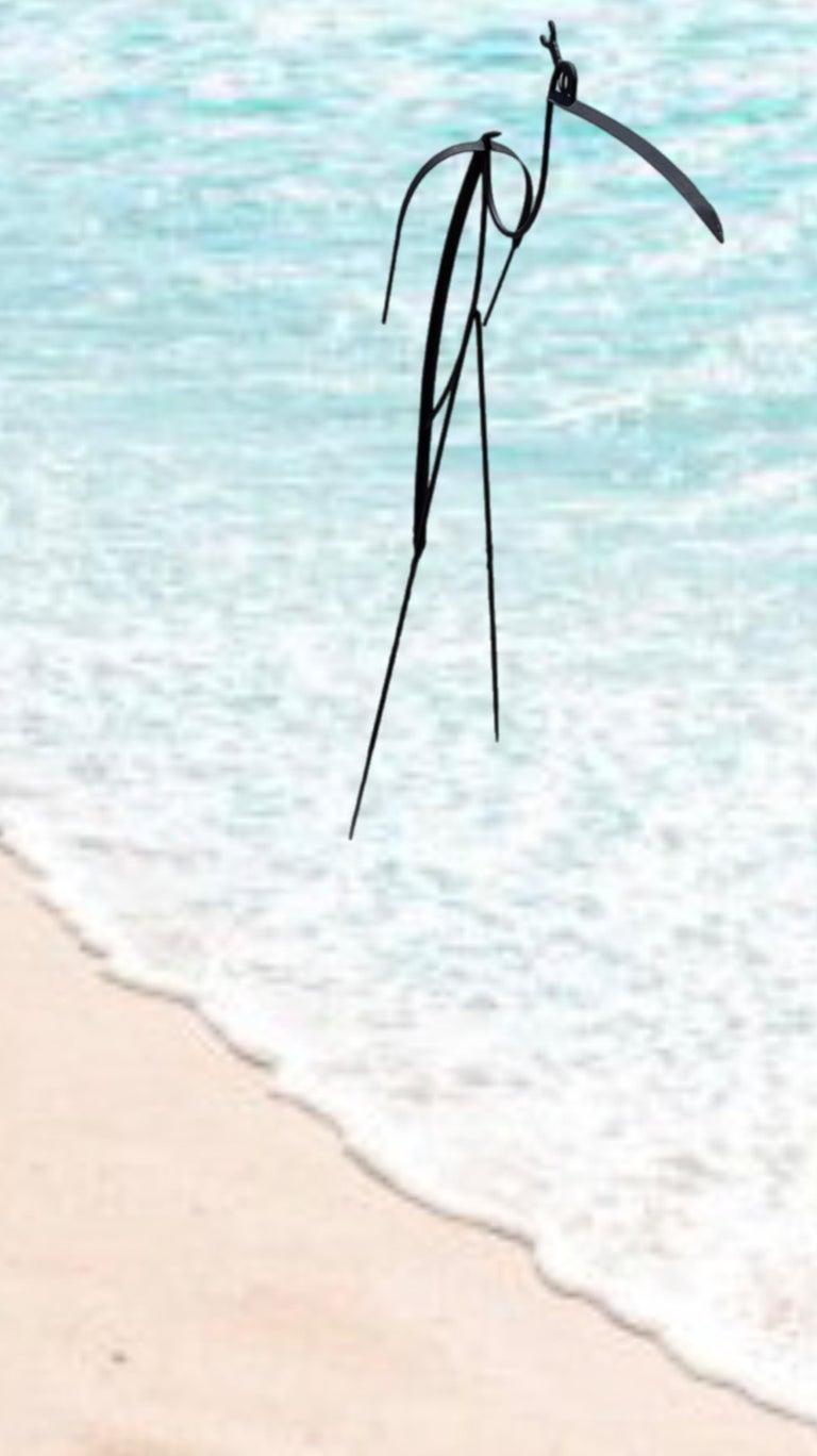 Bill Heise att Jere Modern Heron Crane Bird Scultura da esterno in acciaio lavorata a mano in vendita 9