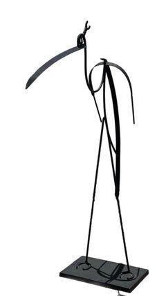 Bill Heise att Jere Modern Heron Crane Bird Steel Hand Wrought Outdoor Sculpture