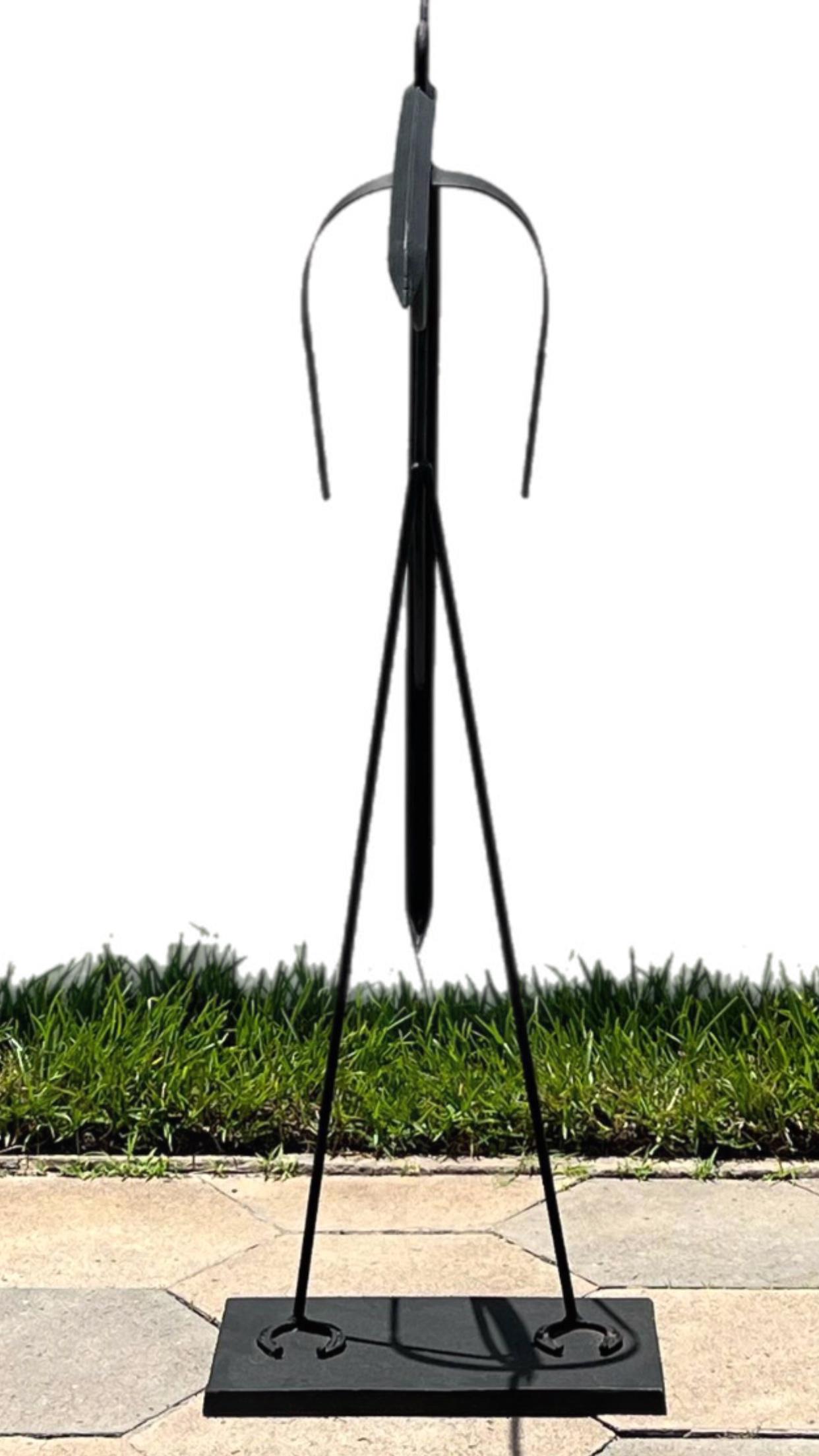 Acciaio Bill Heise att Jere Modern Heron Crane Bird Scultura da esterno in acciaio lavorata a mano in vendita