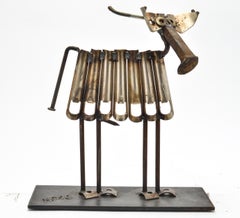 Bill Heise Moderne Elch-Skulptur aus gefundenem Metall