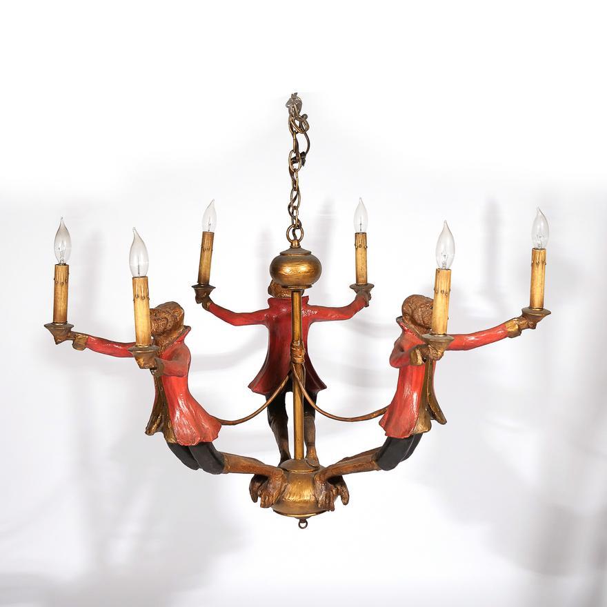 monkey chandelier