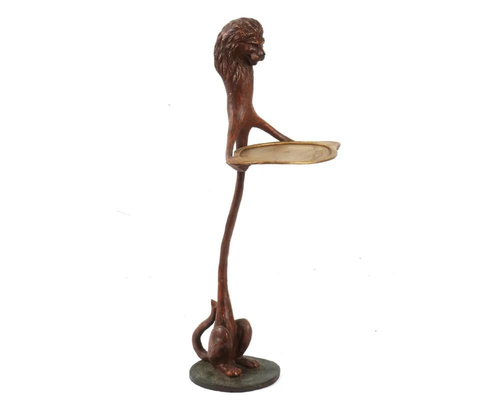 Sconosciuto Bill Huebbe 1991 Leone Composito Scultura Portacarte in vendita