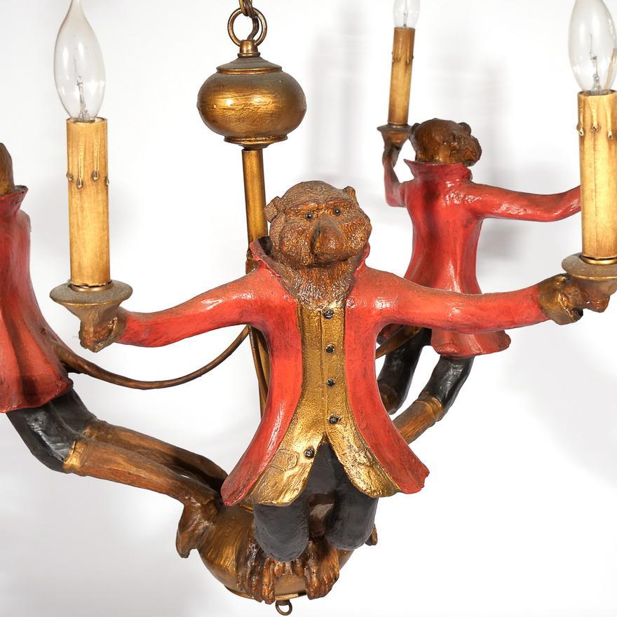 monkey chandelier light