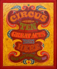 Bill Hyde Circus Ten Great Acts 1967 Signed Painting